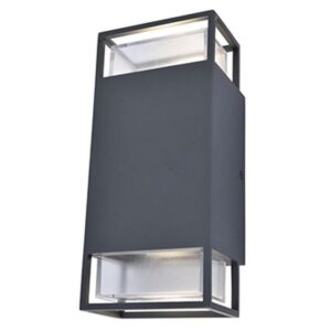 RIDGE - Applique murale Ext-2 x GU10 not incl -max 2x25W - IP54 - Gris