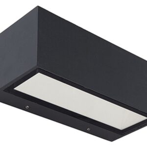 GEMINI BEAMS - Appl murale Ext Square - LED - 1x21W 4000K - IP54-noir