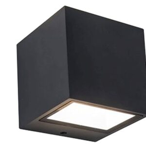 GEMINI BEAMS - Appli murale Ext Square - LED - 1x9W 3000K-IP54 - noir