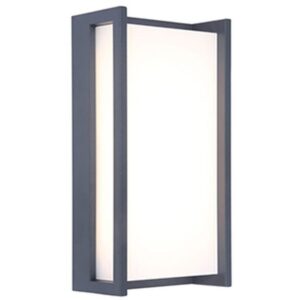 QUBO- Applique murale Extérieur - LED - 1x17,3W 3000K - IP54 - Gris