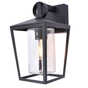 WEST - Applique murale Extérieur - 1xE27 - IP44 - Noir