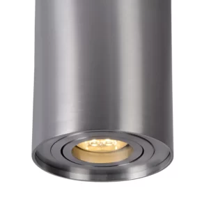 TUBE - Spot plafond - Ø 9,6 cm - 1xGU10 - Chrome Dépoli