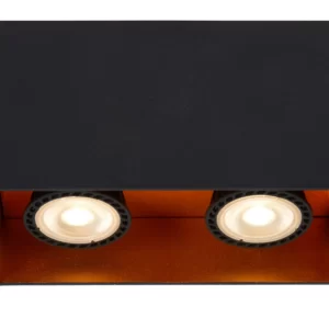 BIDO - Spot plafond - 2xGU10 - Noir