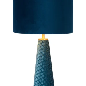 EXTRAVAGANZA VELVET - Lampe de table - Ø 25 cm - 1xE27 - Turquoise