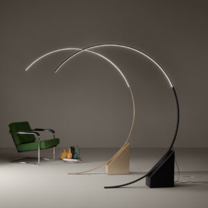 RUNE - Lampadaire arceau - LED Dim. - 1x35W 3000K - Noir