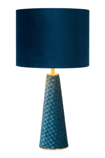 EXTRAVAGANZA VELVET - Lampe de table - Ø 25 cm - 1xE27 - Turquoise