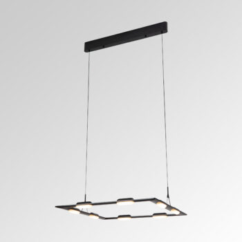 PRISME- Suspension - LED Dim. 40W-3000K 600L x 600W x 1500H - Noir