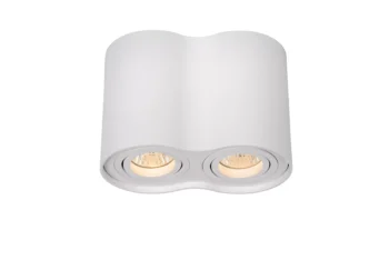 TUBE - Spot plafond - 2xGU10 - Blanc