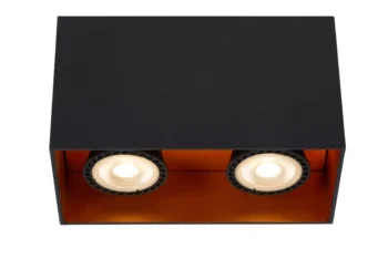 BIDO - Spot plafond - 2xGU10 - Noir