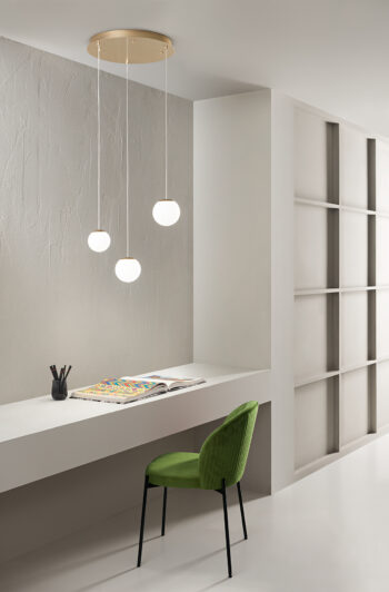 SANTOS - Suspension - Ø 11 cm + 2 x Ø 14 cm - LED - 25W - 3000K - Or