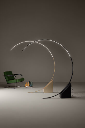 RUNE - Lampadaire arceau - LED Dim. - 1x35W 3000K - Noir