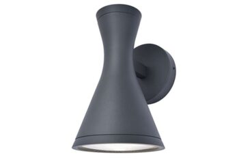 BRUND - Appl murale Ext - 2xGU10 - IP44 -Noir mat