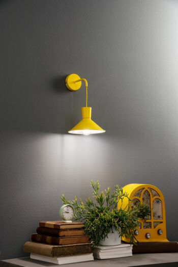 ELIO - Applique murale - Ø 22 cm - 1xE27 - Jaune