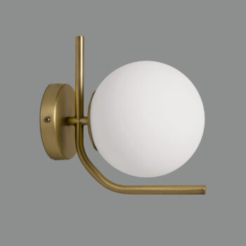 MAUI - 16/8163-15 -  Applique Opale /Or Antique Mat - 1xE27 - IP44