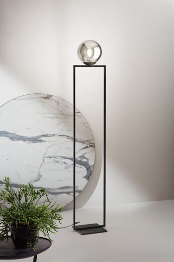 SHIRLEY - Lampadaire - 1xE27 H 169 cm - Noir